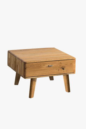 Retro tölgyfa dohányzóasztal Texas natúr tölgy színű 70x45 cm